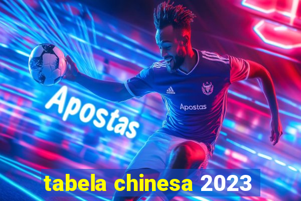 tabela chinesa 2023